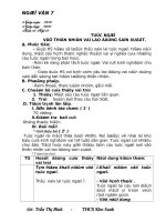 GIÁO ÁN VĂN LỚP 7- HK2