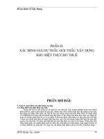 Một số cơ sở lý luận về lập giá dự thầu xây lắp