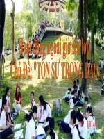 HDNGLL - chủ điểm tháng 11