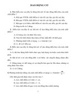 Trắc nghiệm LTĐH ( Có đáp án)