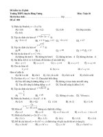 trắc nghiệm chương 2