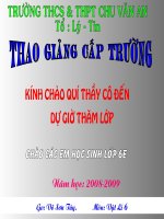 Thao giảng cấp trường