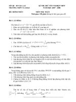 De thi thu TN THPT 2008