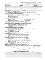 De kiem tra hoc ki II 2007-2008