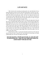 mối quan hệ giữa lực lượng sản xuất và quan hệ sản xuất - phân tích hoạt động kinh doanh của doanh nghiệp thương mại Việt Nam