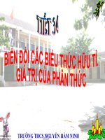 Biến đổi biểu thức hữu tỉ