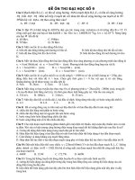 ĐỀ ÔN THI ĐẠI HỌC SỐ 9