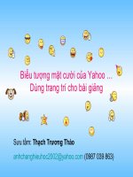 Trang trí cho bài giảng: Yahoo smiles