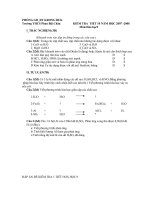 bộ đề kiểm tra hoá 8 cả năm