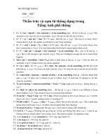 75 cấu trúc cơ bản THPT