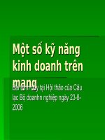 Ky nang kinh doanh tren mang