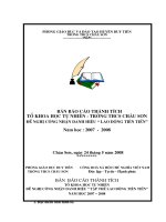 báo cáo thành tích