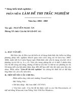 PHẦN MỀM  LÀM ĐỀ THI TRẮC NGHIỆM