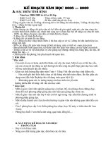 Kế hoạch tổ năm học 2008-2009