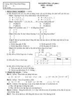 KIỂM TRA 1 TIẾT SỐ HỌC 6 BÀI 1