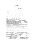 đề thi môn anh văn - đề 31