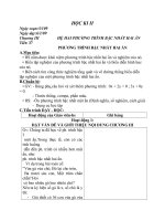 giao an dai so 9hk2hai cot rat hay