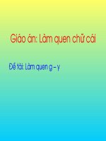 LQCV: Làm quen G - Y