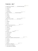 Đề luyện thi trình độ A tiếng Anh số 7