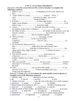 exercises- unit 2 with key