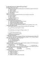 Bài tập trắc nghiệm 10 chương 1-3