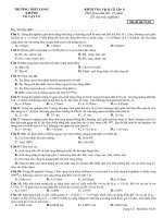 Đề kiểm tra 45min- 12NC -Quang lý