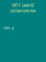 Let s go 1A Unit 4 Lesson....