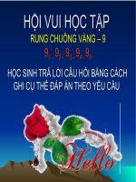 Hội vui học tập - Rung chuông vàng