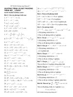 phuong trinh bat pt cac loai