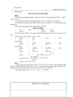 DE OLYMPIC 2004- HÓA 11+ ĐÁP ÁN