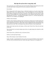 Hai tiện ích sao lưu driver trong nháy mắt