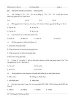 Hà Trung 2 - đề thi học kì 1 hóa 10