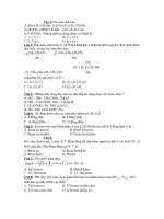 Trắc nghiệm Hữu cơ của cục khảo thí