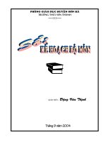 Kế hoạch bộ môn toán 6,7