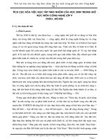 Tích cực hóa hoạt động của học sinh trong giờ công nghệ