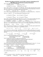 đề thi thử của Bộ(HKI-2007)