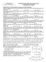 Đề thi vào 10 - Trắc nghiệm