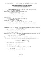 Đáp Án Đề Thi HSG Tỉnh Nghệ An 08-09 ( Bảng A)