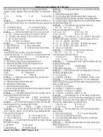 trắc nghiệm vô cơ của cục khảo thí