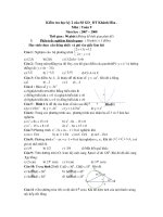 Đề Thi HK 2 Lớp 9 Tỉnh Khánh Hòa (2007-2008