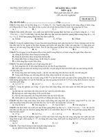 Kiểm tra 1 tiết + ĐA