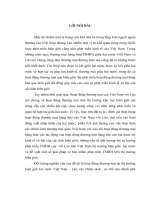 giaỉ pháp nhằm thúc đẩy hoạt động TMHH qua biên giới đường bộ Việt Nam - Lào