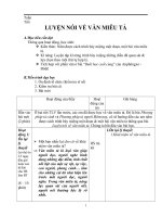 Luyện nói về văn miêu tả