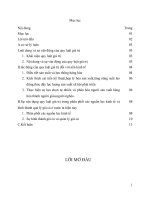 “Quy luật giá trị và sự vận dụng quy luật giá trị trong việc phân phối các nguồn lực kinh tế và sự hình thành quản lý giá cả ở nước ta hiện nay