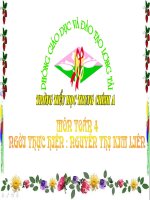 Toán :tiết 132 Luyện tập chung lớp 4( Bài thi Giáo viên giỏi tỉnh của cô Liên )