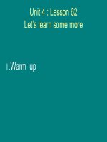 Let s go 1A Unit 4 Lesson....