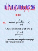 Đề ôn thi Toán Đại học 2008 - Đề số 1