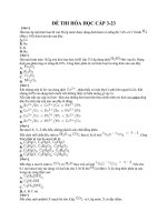 Đề thi trắc nghiệm môn hóa cấp 3-23