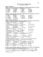 Đề Kt trắc nghiệm 12