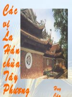 Các Vị La Hán Chùa Tây Phương
